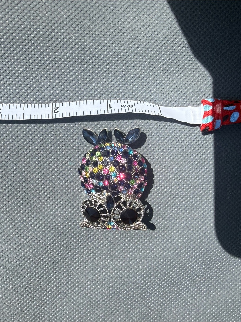 NWT Multicolor Crystal Owl Brooch Colorful Rhinestone Pin Stunning - Picture 7 of 7